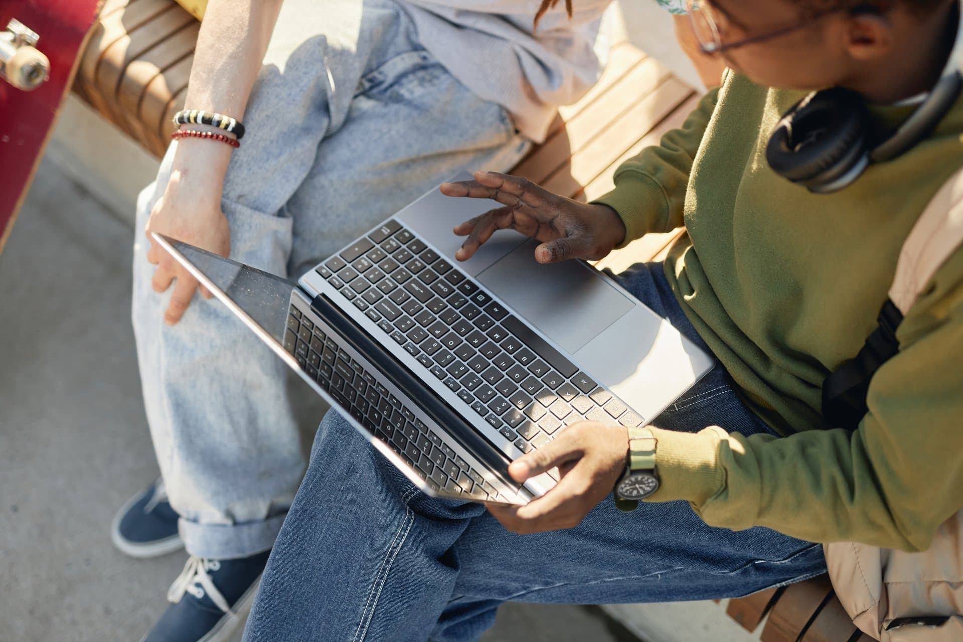Students studying together